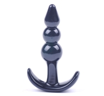 oh-pleasure-anal-plug-with-beads-in-black-color