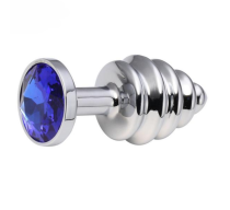 dildo-anal-metalic-rosy-l-plug-with-blue-diamond