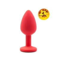 rosy-anal-plug-s-silicone-red