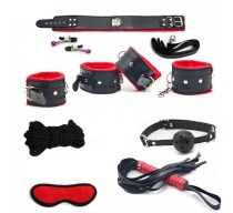 set-accesorii-bdsm-play-8pcs-black-red