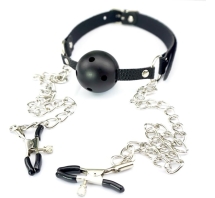 accesoriu-fetish-gag-and-nipple-clamps-black