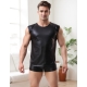 Eross tricou Wet Look S Black
