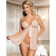 Babydoll Eross Sheer Mesh XS/S Bej