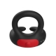 Inel penis Open Design Negru/Rosu