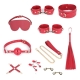 Set Rosy Bondage Kit 10pcs Rosu